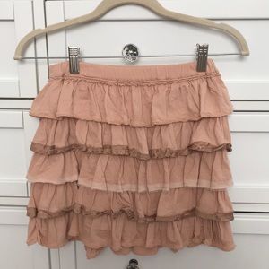 J.Crew Crewcuts Nude-pink Ruffle Skirt